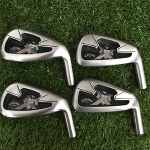 Set of 4 Callaway X-22 Tour iron Heads PW 9 7 6 - Refinished
