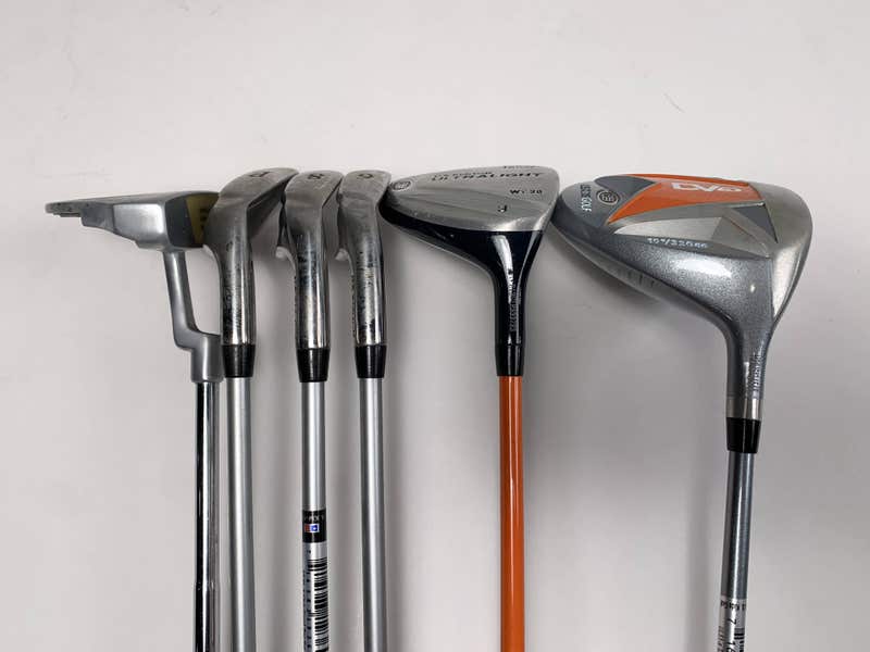 U.S. Kids Wt-20 Orange Club Set Driver 3W 6i 8i PW Putter 51