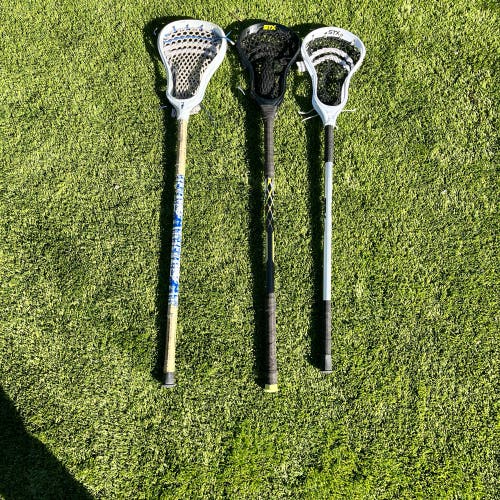 Bundle 3 used STX Lacrosse sticks