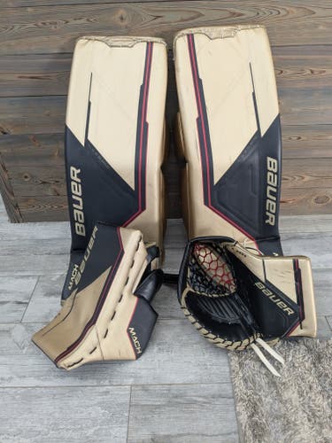 Used  Bauer Full Right Pro Stock Mach Goalie Full Set