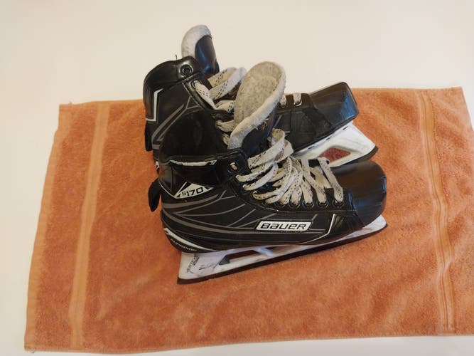 Used Senior Bauer Supreme S170 Hockey Goalie Skates Regular Width 8