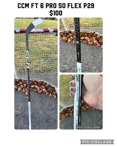Used Junior CCM Left Hand P29 Jetspeed FT6 Pro Hockey Stick