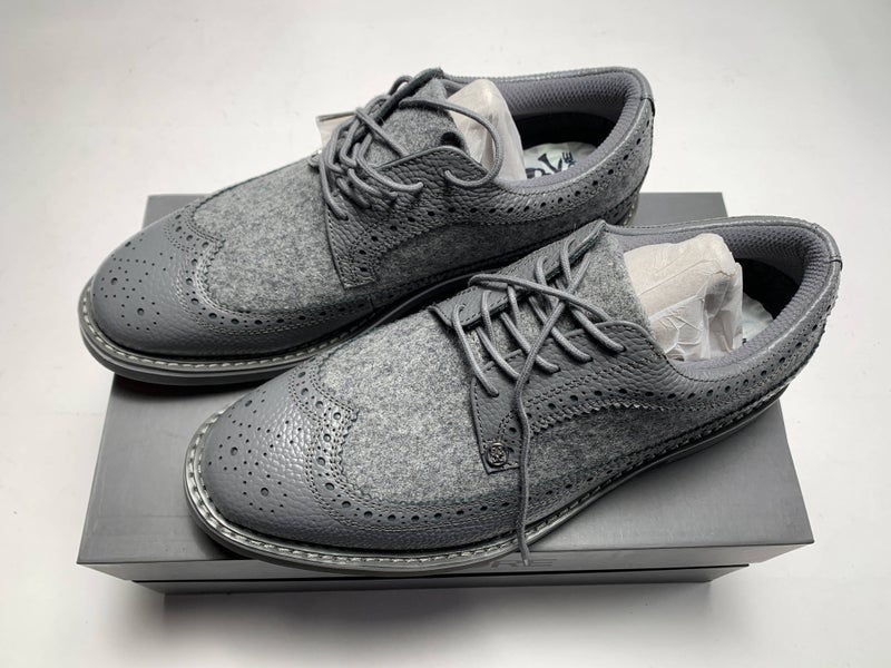 G/FORE Long Wing Gallivanter Golf Shoes Gray Men's SZ 10 (G4MF22EF52)