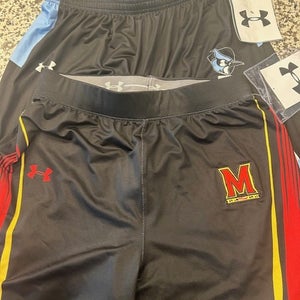 Under Armour Hopkins & Maryland lacrosse mens game shorts NEW L large