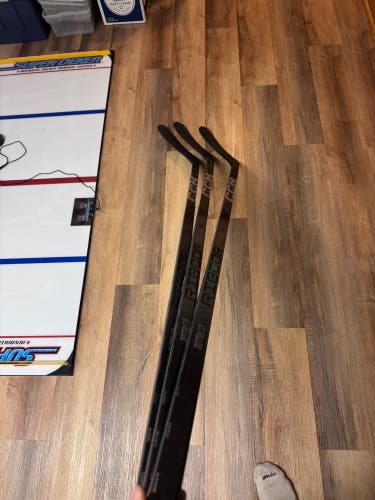 New Senior CCM Left Hand Toe Pattern Pro Stock RibCor Trigger 8 Pro - 3 Pack