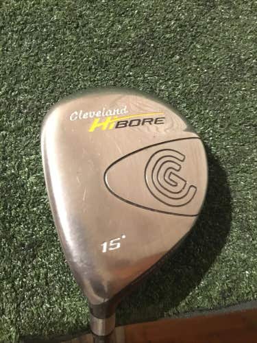Cleveland (Left Handed) Hibore 15* 3 Wood Stiff 65g Fujikura Graphite Shaft (LH)