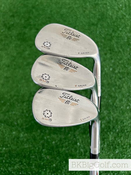 タイトリスト VOKEY SPINMILLED 48°52° 56° 3本 Titleist Vokey Spin Milled SM4 Chrome Wedge (D-62439008369