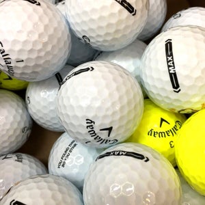 12 Premium AAA White Callaway Supersoft MAX Used Golf Balls w/Mesh Bag
