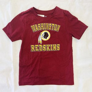 NFL Youth Washington Redskins Short Sleeve Tee Kids L (7) Maroon T-Shirt