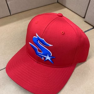 Super Stars Richardson Structured Snapback Hat Cap Red MD/LG