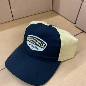 South Hills Warriors One Size Mesh Back Low Profile Hat Cap Black