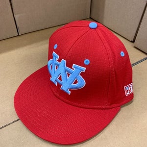 WO Spartans Low Profile Fitted Flex Small Red Hat Cap