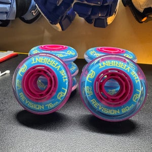 Revision Variant Plus Indoor Wheels 76MM 80MM (8 Pack) NEW COLOR PINK