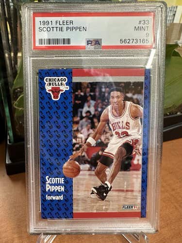 1991 91 FLEER #33 Scottie Pippen Chicago Bulls PSA 9 MINT