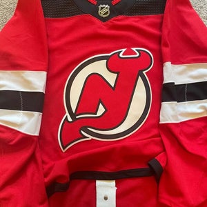 New Jersey Devils Adidas MIC NHL Authentic Hockey Jersey 54 Red Home Blank