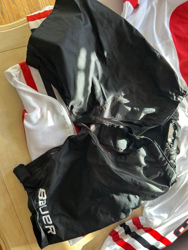 Black Used Large Bauer  Pant Shell