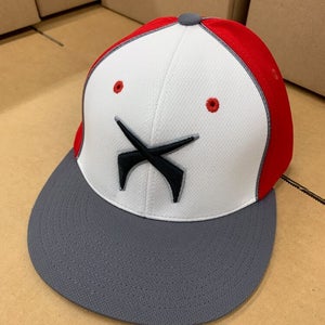 Pacific Headwear Boomerang Boys Fitted Hat Cap L/XL Red White