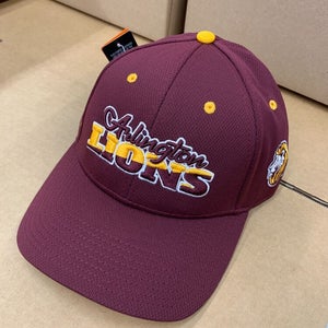Pukka Arlington Lions Maroon Red Adjustable Hat Cap One Size