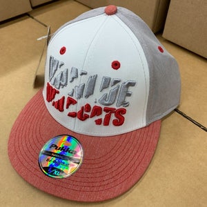 Pukka Vanlue Wildcats L/XL Stretch Fit Hat Cap Red Gray White