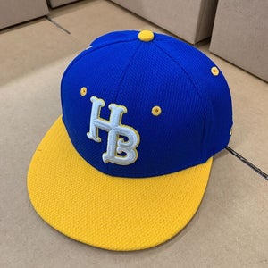 OC Sports Harts Bluff Fitted Cap Blue Yellow Adult Size M/L Hat