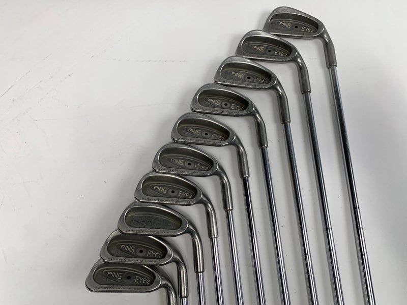 Ping Eye 2 Iron Set 1-PW Black Dot Karsten ZZ-Lite Stiff Steel +1'' RH