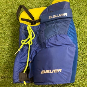 Blue Used Youth Large Bauer Supreme 1S Hockey Pants