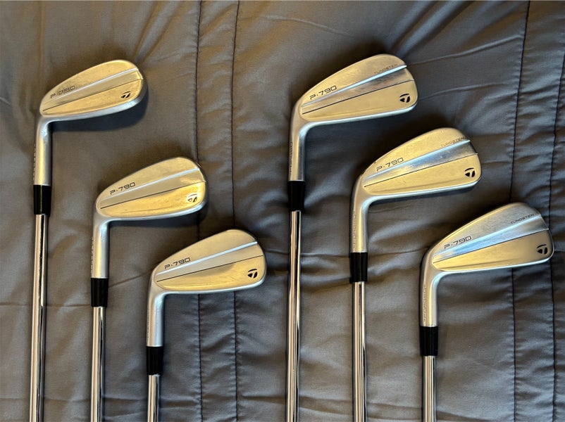 Used Men's TaylorMade P790 Left Hand Iron Set Stiff Flex 5-9, PW