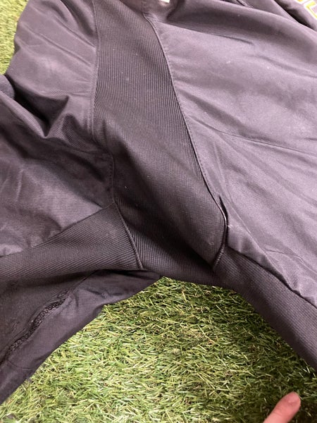 Black Used Junior Large Bauer Custom Pro Hockey Pants Pro Stock