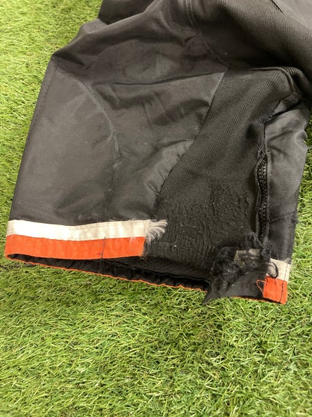 Black Used Junior Large Bauer Custom Pro Hockey Pants Pro Stock