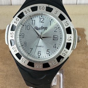 Vintage Rawlings Fielders Black and Silver Sport Watch