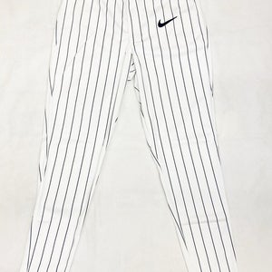 Nike Custom Vapor Select2 FL Baseball Pant Men's M White Navy Pinstripes DX9092