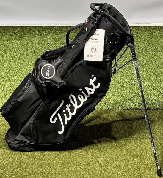 Titleist 2024 Players 4 Stand Carry Golf Bag TB23SX4 Black/White NEW #90584