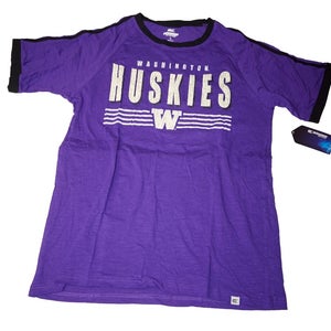 Large Shirt - University of Washington College NCAA Huskies Logo Tee