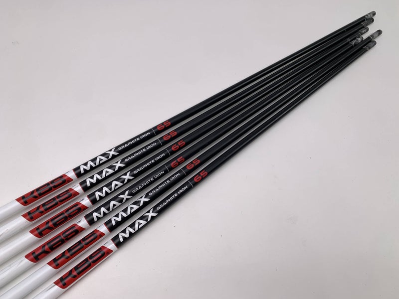 KBS Max Graphite Iron 65 65g Regular Iron Set 6 Shafts 34.50''-37'' Pull- 0.355