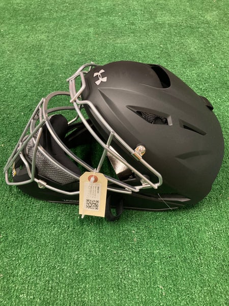 New Adult Under Armour UAHG3A-1 Catcher's Mask (7" - 7 1/2") | Black