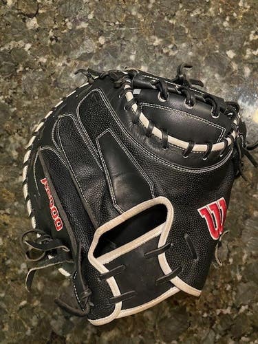 Used Wilson Right Hand Throw A2000 Catcher's Glove 33.5"