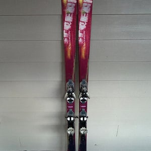 Salomon Scream 8 Pilot Womens Downhill Skis 175 cm. S810 Ti Bindings NICE!!!