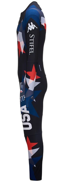US Ski Team 2023/24 Kappa Non-Padded Suit, Back Zip, Women’s Medium