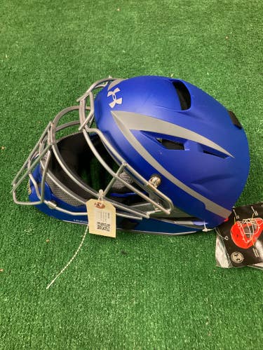 New Under Armour UAHG3Y-1 Catcher's Mask | Youth (6 1/4" -7") | Royal Blue & Gray