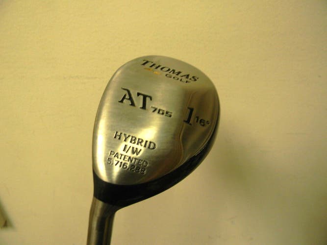 NICE THOMAS GOLF AT705 LEFT HAND OFFSET HYBRID 1h 16* STIFF FLEX W HC