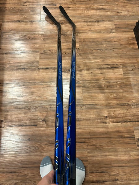2 Pack New Custom Blue Senior Bauer Left Hand P28 Vapor Hyperlite 2 Hockey Stick