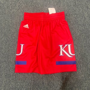 New Adidas Youth Medium Custom Kansas Jayhawks Basketball Shorts