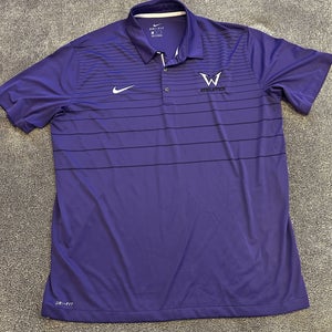 Nike Dri-fit purple polo shirt