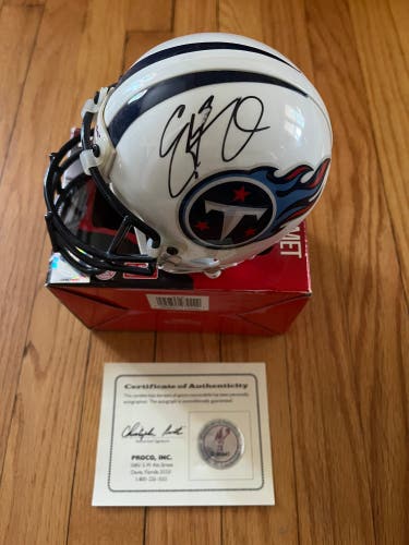 Eddie George Autographed Mini Helmet