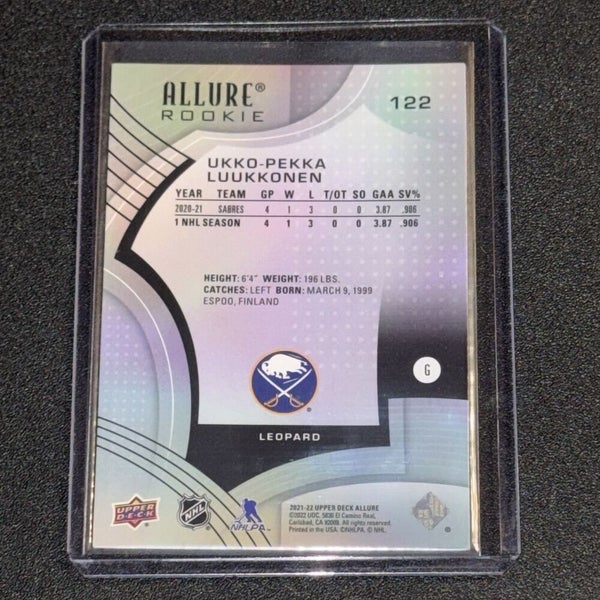 Ukko-Pekka Luukkonen Buffalo Sabres 2021-22 NHL Allure Leopard Print Rookie #122