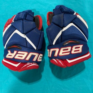 Blue Used Junior Bauer Vapor 1X Gloves 10"