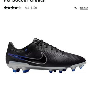 Black Used Unisex Nike Turf Cleats Tiempo legend Cleats