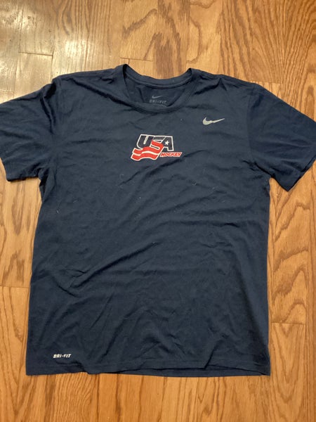 USA Hockey Blue Nike Dri-Fit Shirt