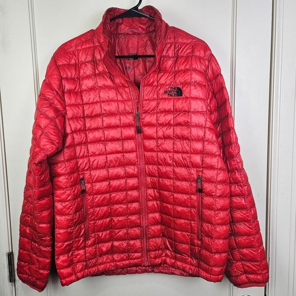 The North Face Thermoball PUffer Jacket Mens Size: M Red Quilted Winter Coat