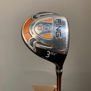 Used Men's Ping G10 Right Handed 3 Wood (Soft Regular Flex)